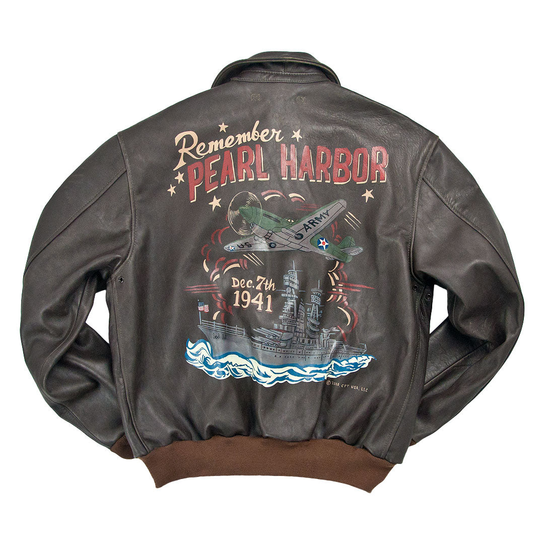 Pearl Harbor Leather Jacket Men's Horsehide Leather Jacket
