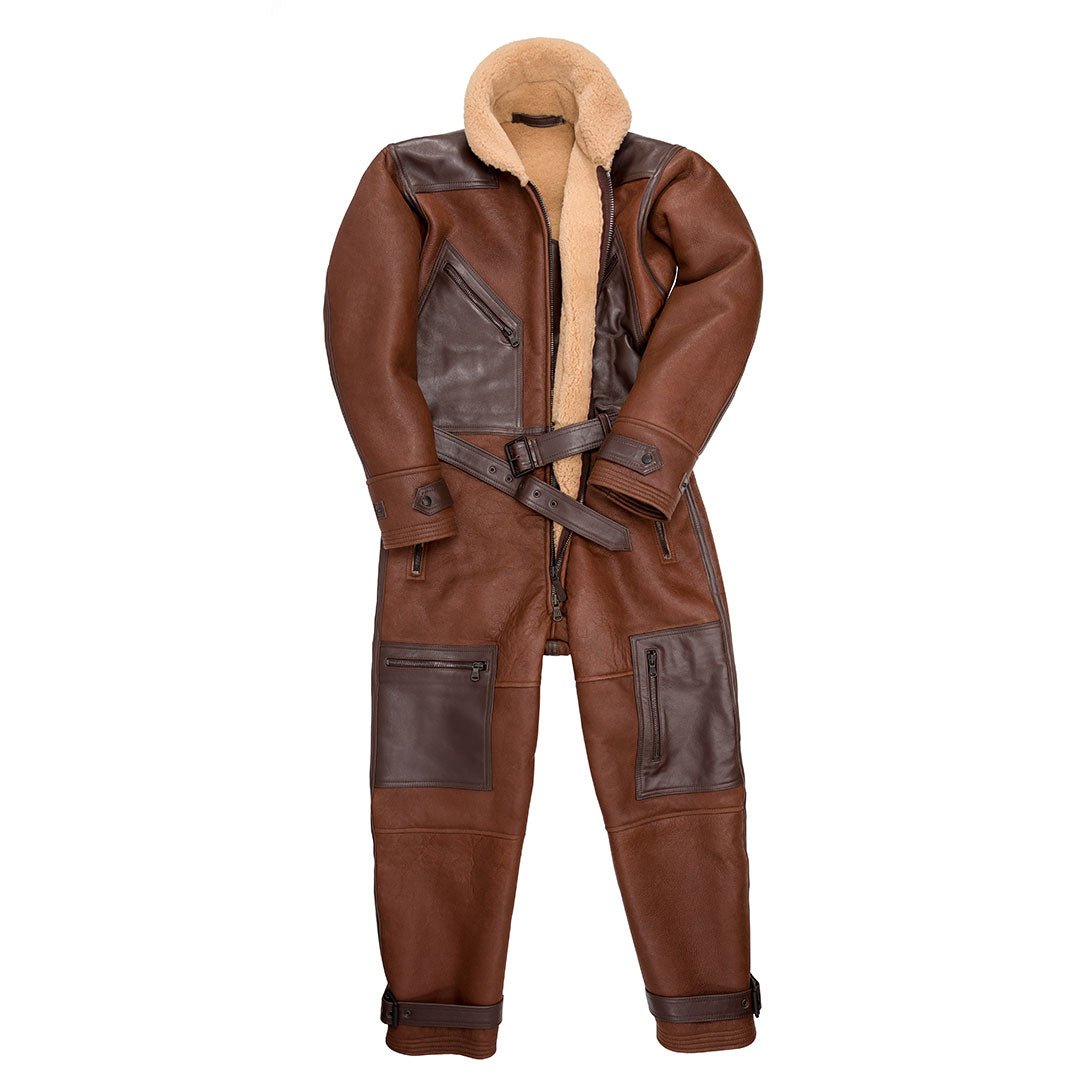 Sheepskin Leather Flight Suit - Authentic-Style | Cockpit USA