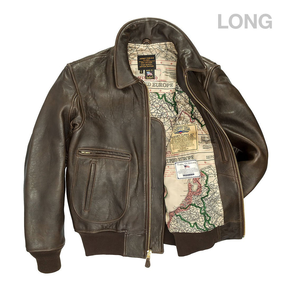 The Classic "Raider™" Jacket (Long) Z2129AML in Brown - Cockpit USA Men