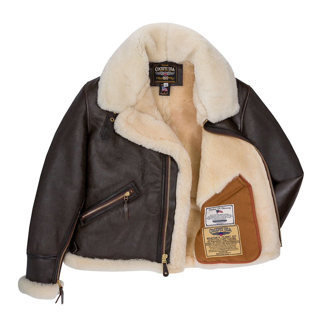 The Scout - Sheepskin Leather Bomber Jacket | Cockpit USA