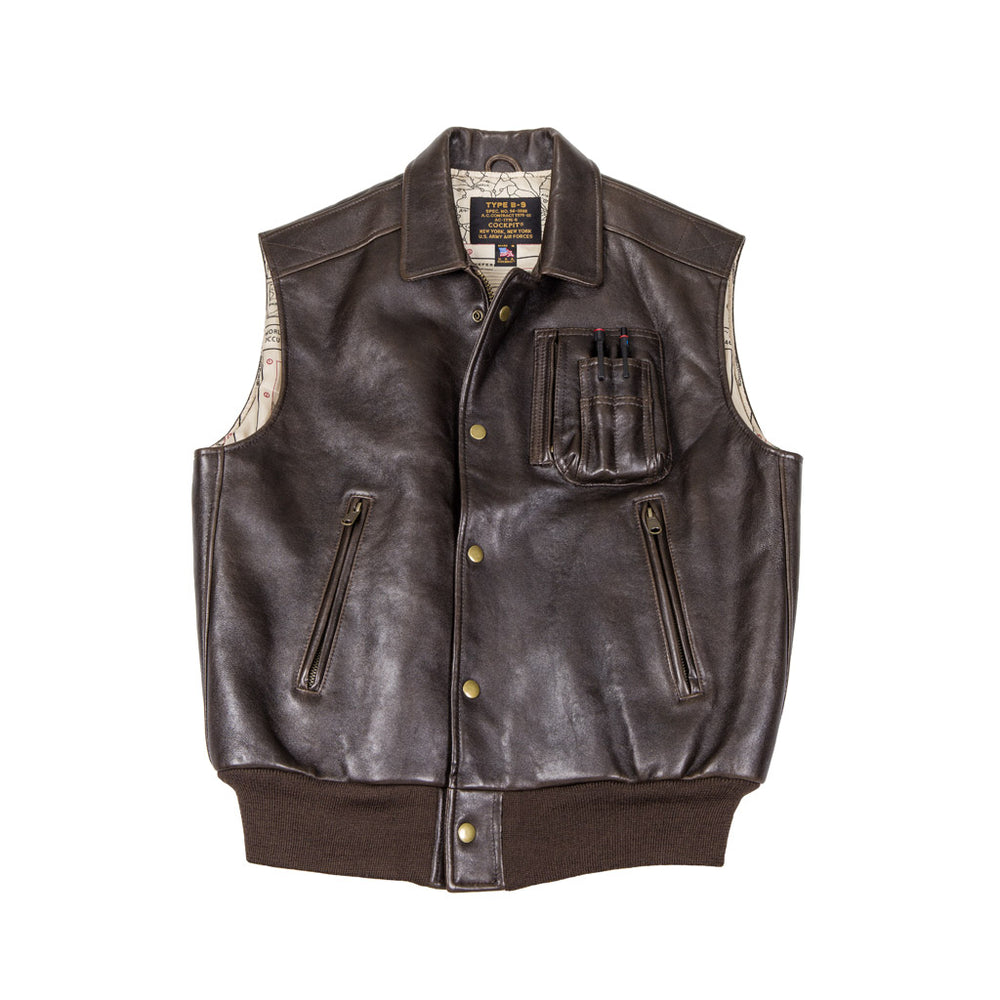 The Stearman Leather Vest