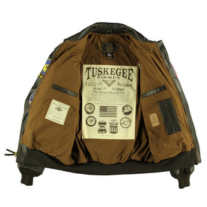 Tuskegee Airmen A-2 Jacket Z21J003 - Cockpit USA Men