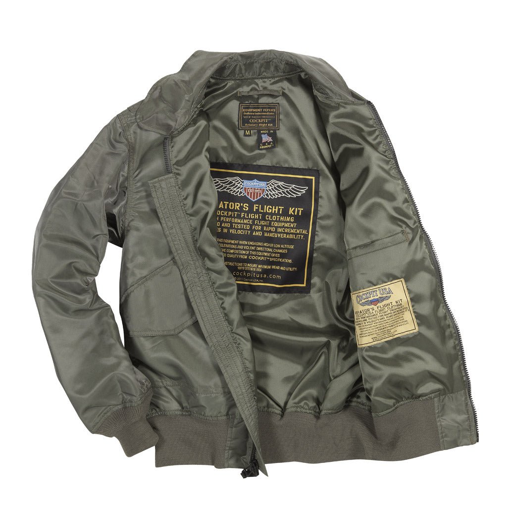 US Fighter Weapons Jacket | Nylon Satin Jacket | Cockpit USA