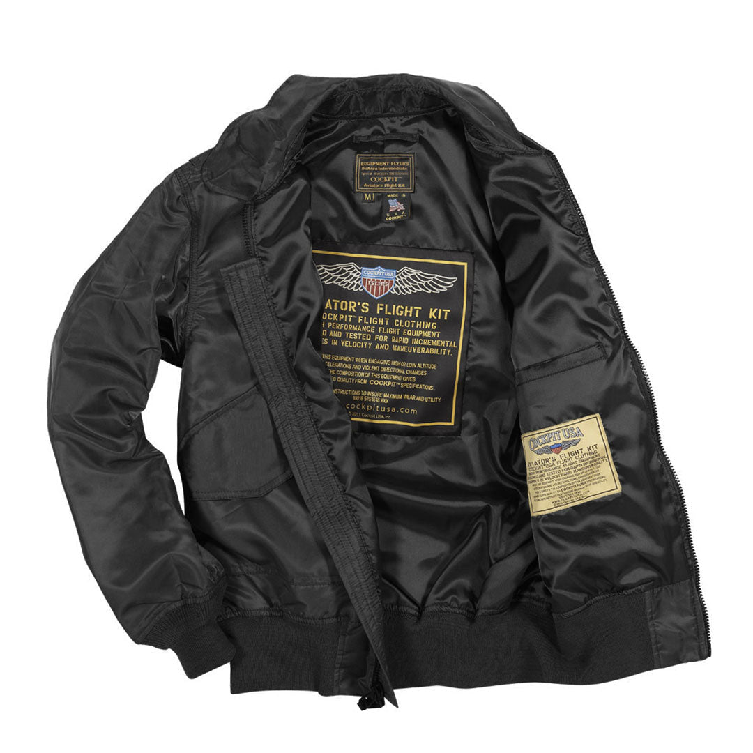 US Fighter Weapons Jacket | Nylon Satin Jacket | Cockpit USA