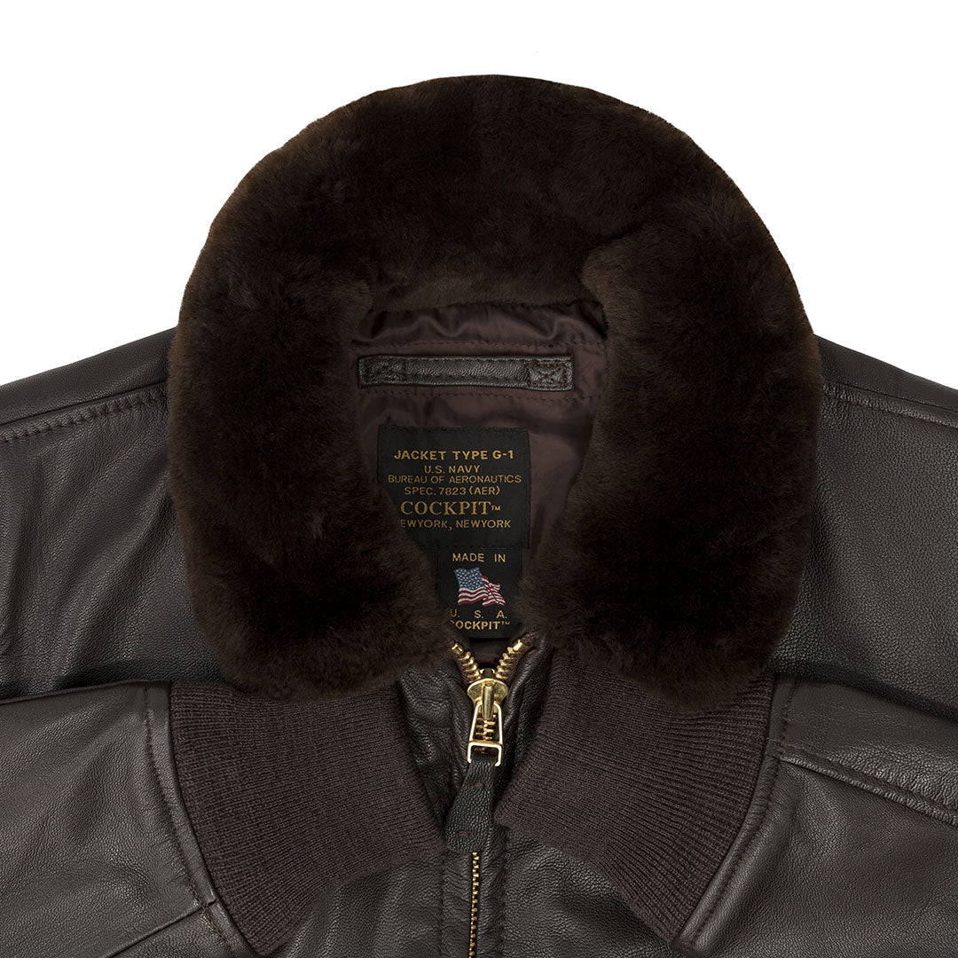 US Navy Issue Type G-1 Bomber Jacket with Fur - Mil Spec