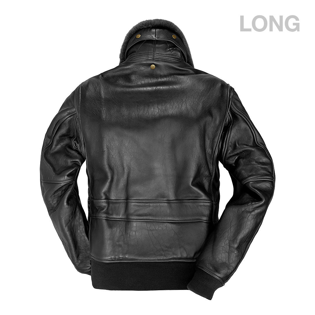 Long U.S. Navy Leather Jacket | G-1 Navy Flight Jacket