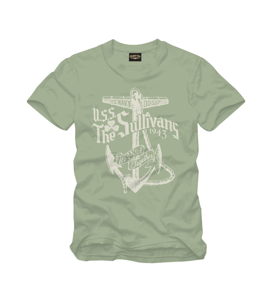 USS Sullivan Tee in dusty green