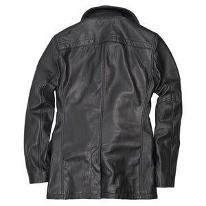 Vintage Leather Naval Officer's Coat Z21P019 - Cockpit USA Men