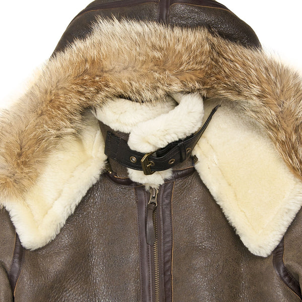 Womens Hooded Sheepskin Jacket - Cockpit USA