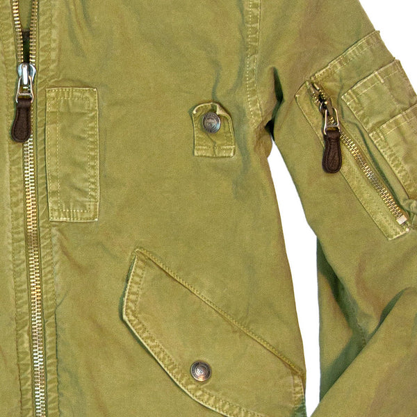 Women's Cotton MA-1 Bomber Jacket in sage