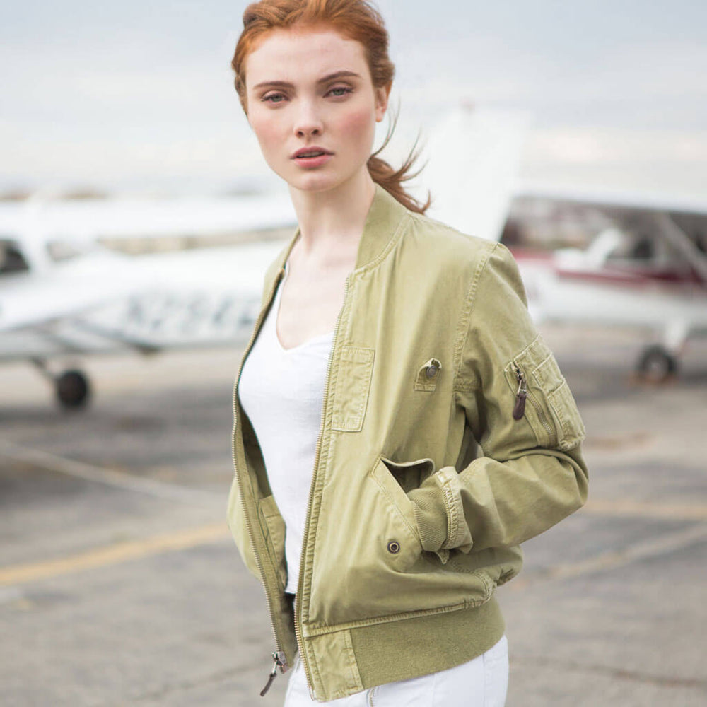 Women's Cotton MA-1 Bomber Jacket