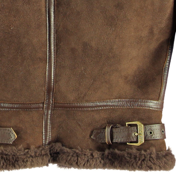 Women's Hooded B-3 Bomber Jacket in Brown W72N300 - Cockpit USA Women