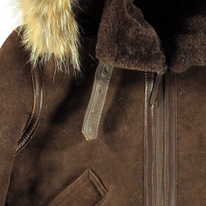 Women's Hooded B-3 Bomber Jacket in Brown W72N300 - Cockpit USA Women