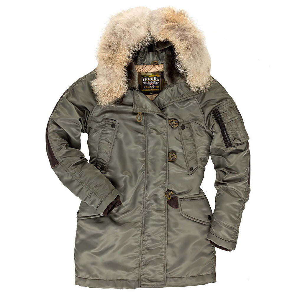 Women's N3B Long Parka W74W001 - Cockpit USA Women
