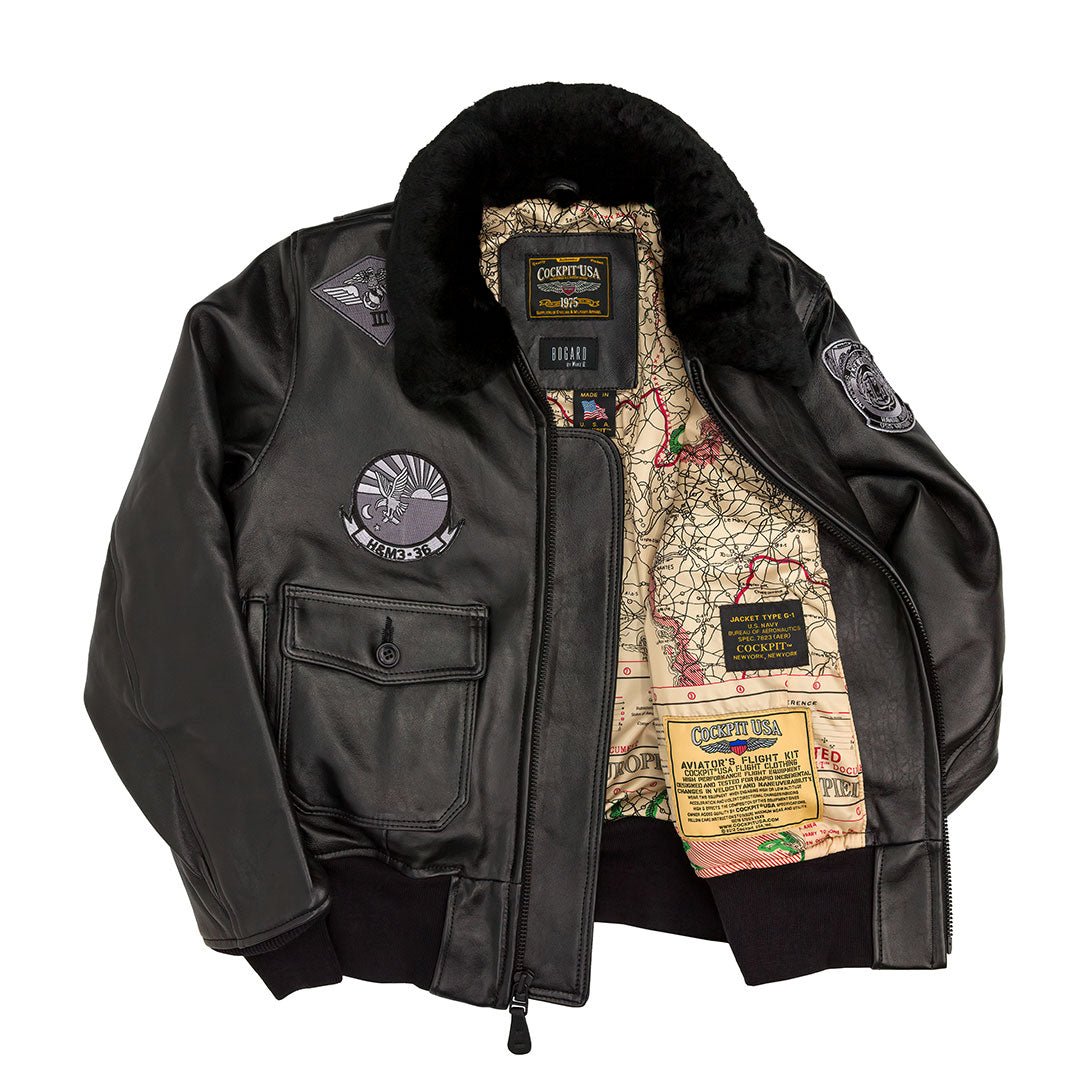 Women's Black Flight Jacket | All-Black Top Gun Jacket