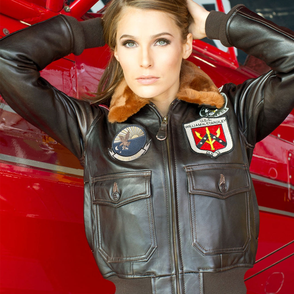 Top Gun Leather Bomber/Flight Jackets for – & Cockpit Sale Accessories USA