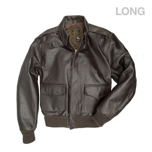 WWII Government Issue A-2 Jacket (Long) Z2107HL in Mahogany - Cockpit USA Men