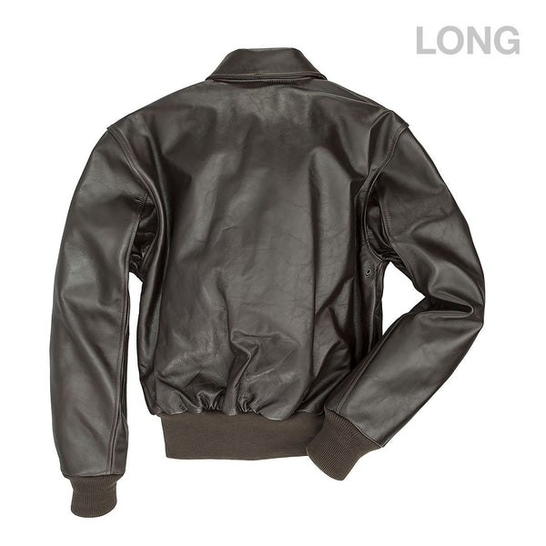 WWII Government Issue A-2 Jacket (Long) Z2107HL in Mahogany - Cockpit USA Men