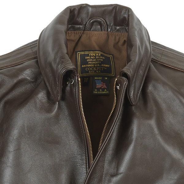 WWII Government Issue A-2 Jacket (Long) Z2107HL in Mahogany - Cockpit USA Men