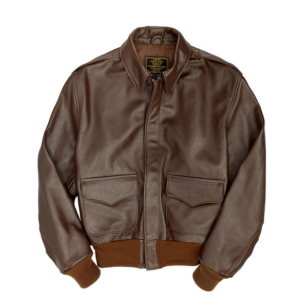 WWII Government Issue A-2 Jacket (Long)-Brown