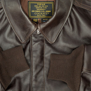 WWII Government Issue A-2 Jacket - Mahogany