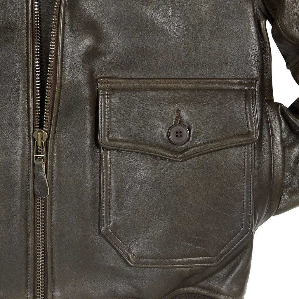 Schott NYC Men's G-1 Flight Leather Jacket