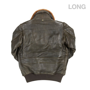 U.S. Navy Lambskin G-1 Flight Jacket (LONG) in brown